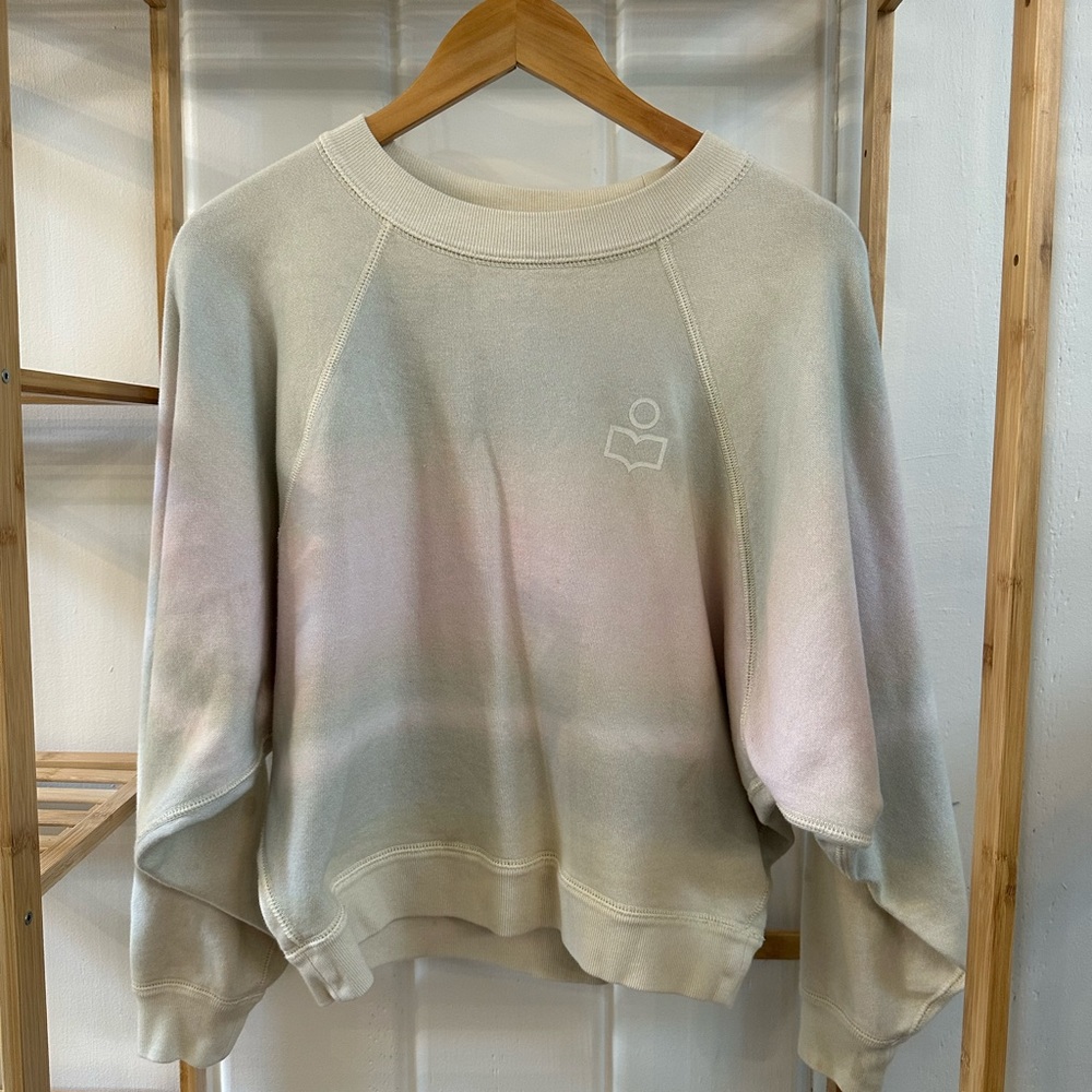 Isabel Marant Etoile Tie Dye Logo Sweatshirt 2/4/34